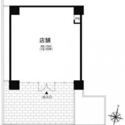 京橋　1階／20坪　スケルトン