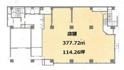 本町　1階／114坪　スケルトン
