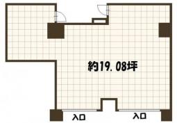 南船場　1階路面店　19坪　スケルトン