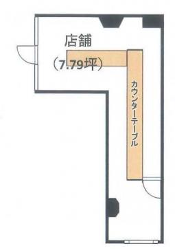 大阪駅前ビル　1階／7坪　立ち飲み店居抜き